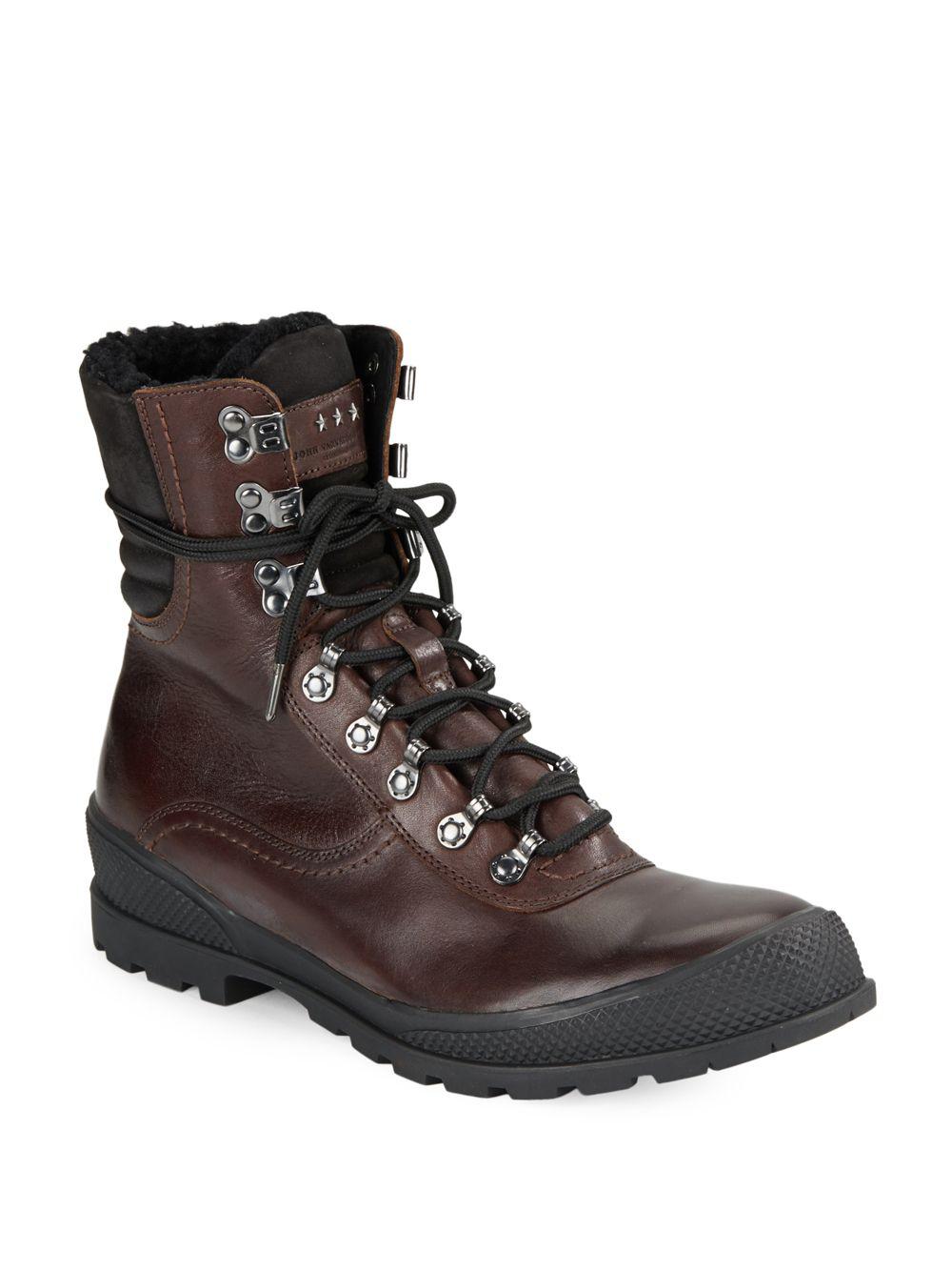 shearling lined hiking boots