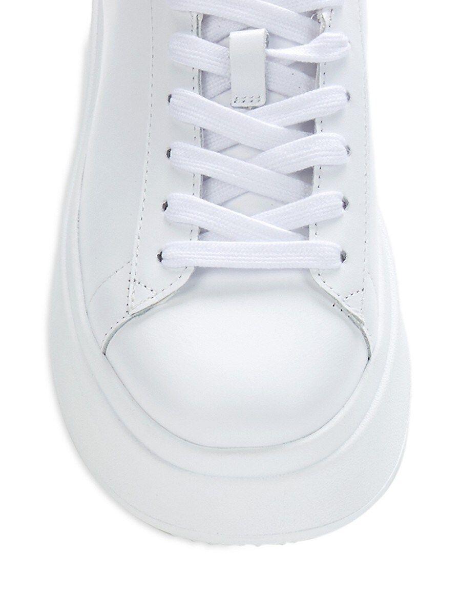 Ash Leather Platform Sneakers in White | Lyst