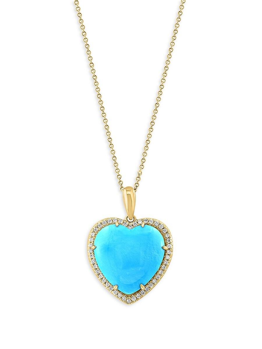 Effy 14K Rose Gold Ruby and Diamond Double Sided Heart Pendant, 1.10 T –  effyjewelry.com