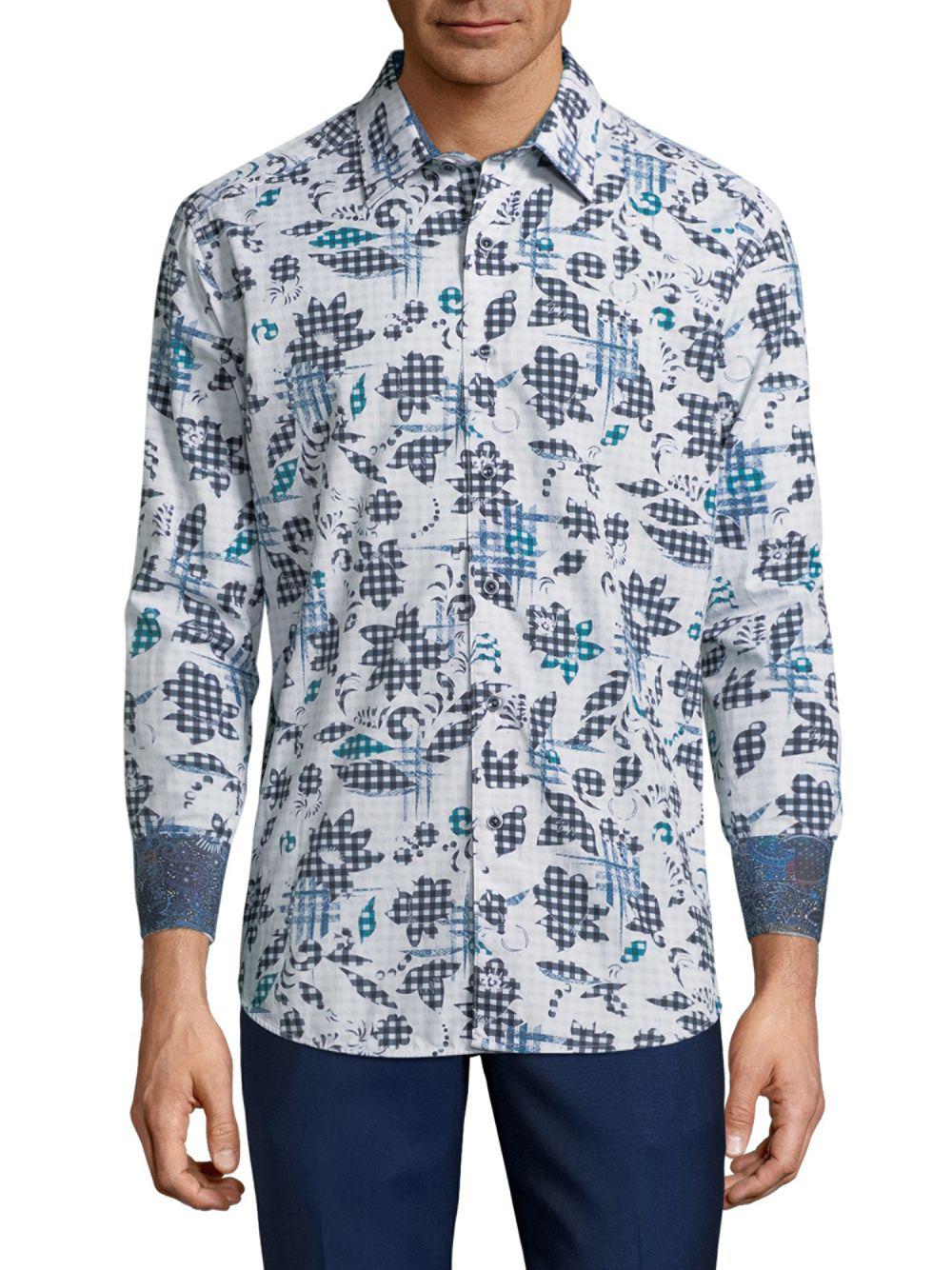 Robert Graham Claude Cotton Casual Buttondown Shirt in White for Men