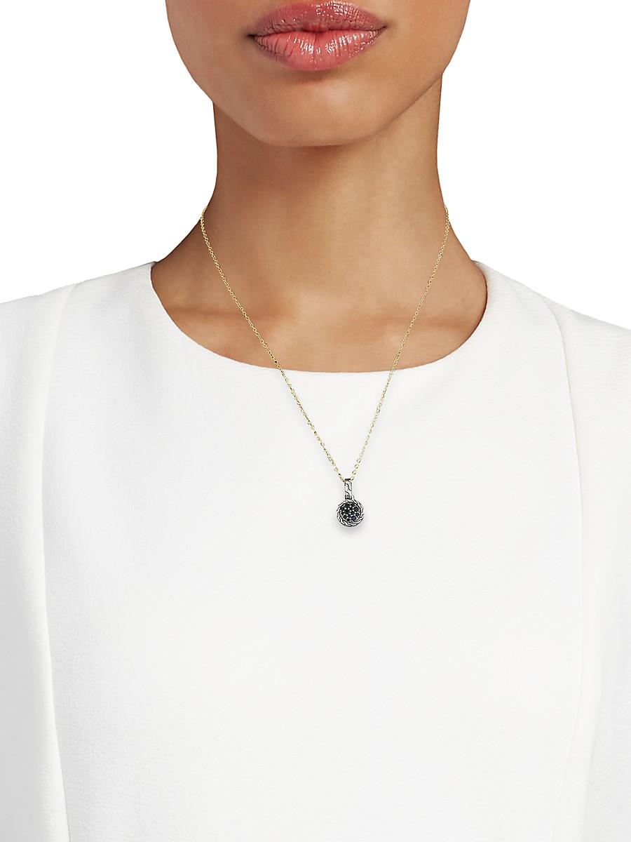 John hardy deals black sapphire pendant