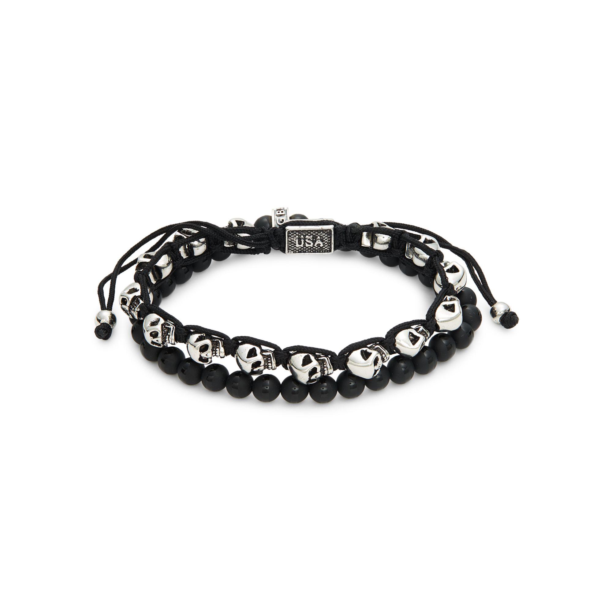 black bead silver bangles for babies