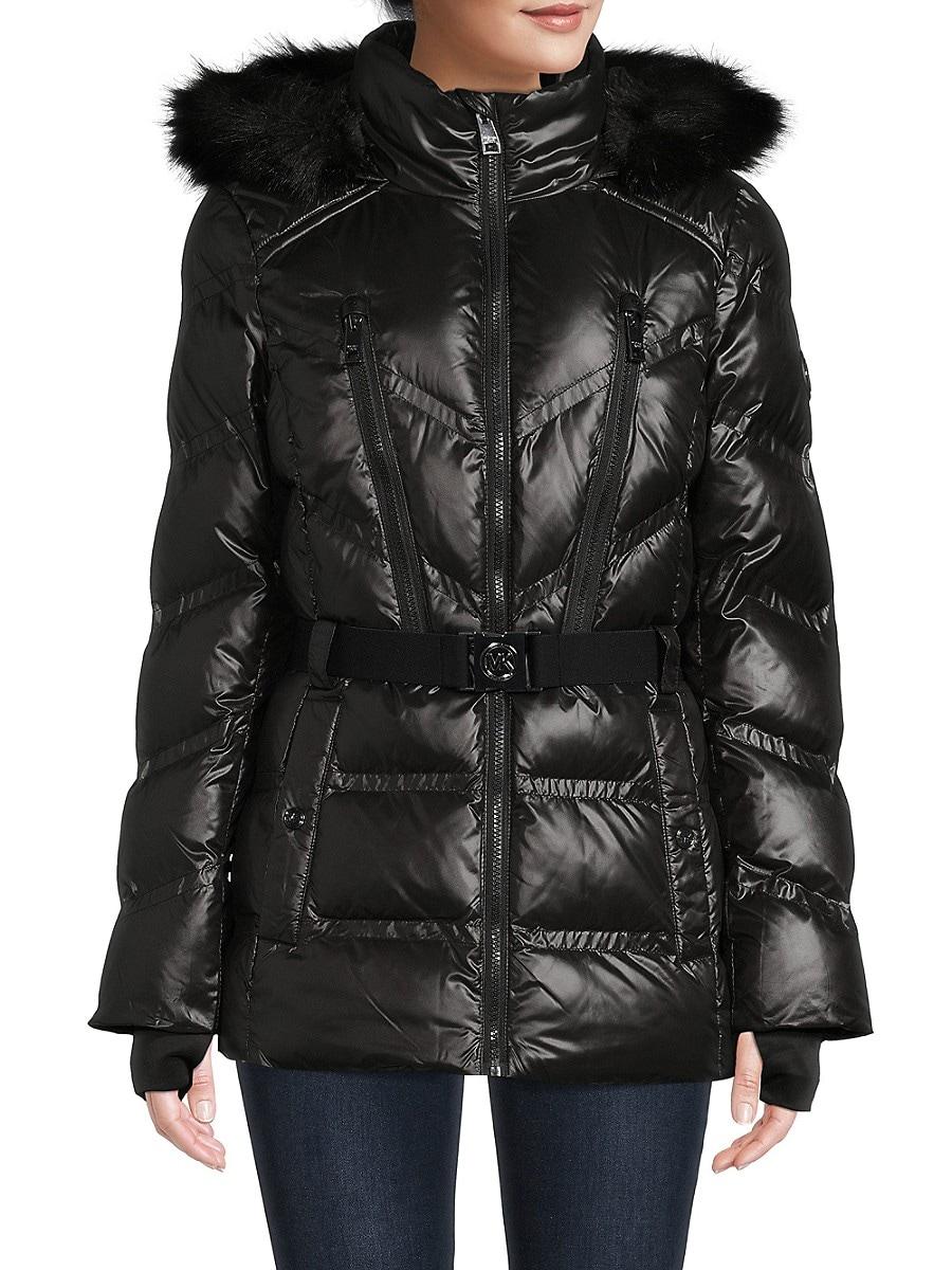 Michael michael kors missy maxi fair down jacket