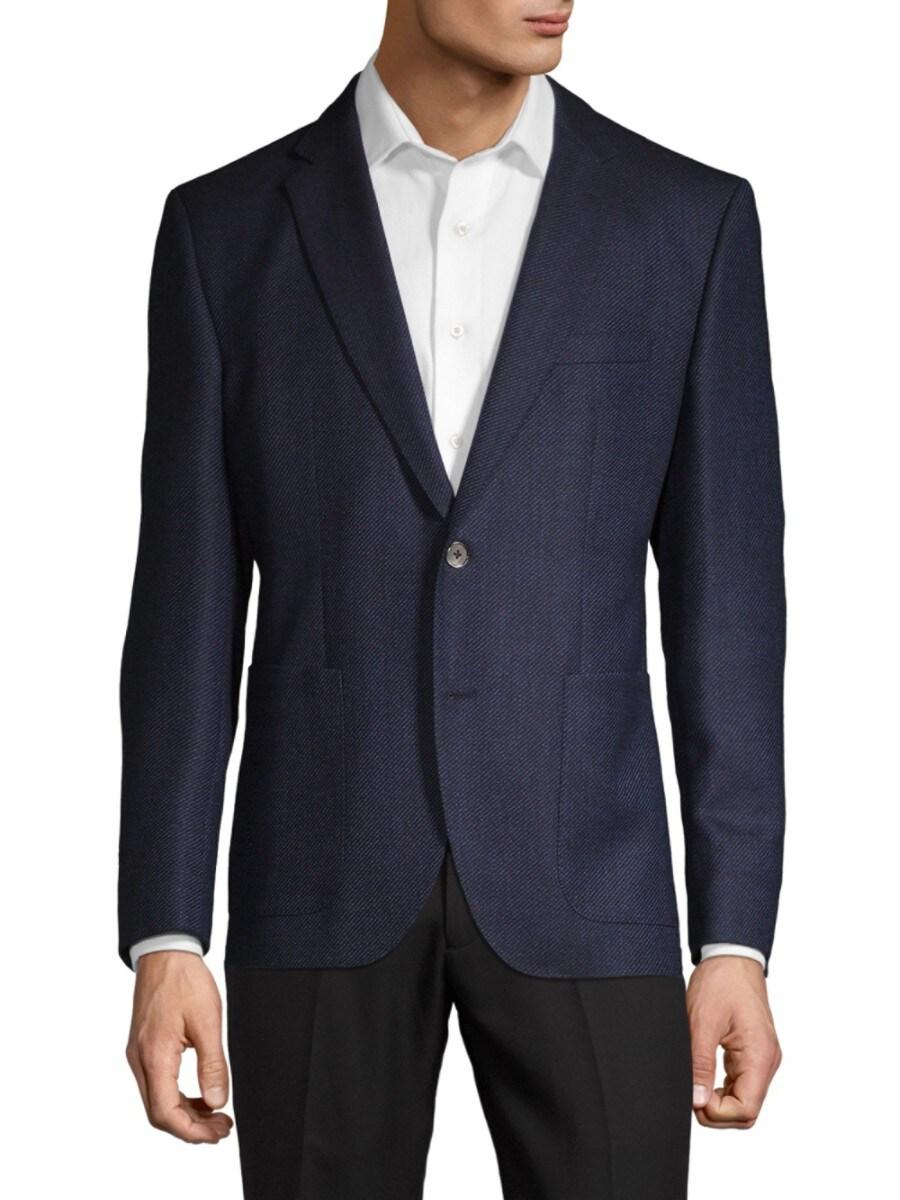 BOSS by HUGO BOSS Men's Janson Virgin Wool Sport Jacket - Navy - Size 42 S  in Blue for Men | Lyst