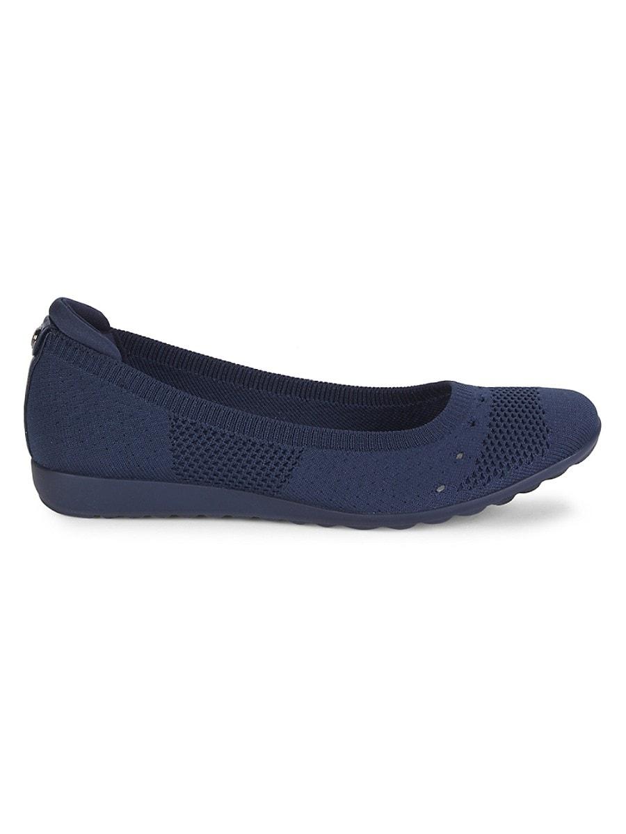 anne klein navy flats