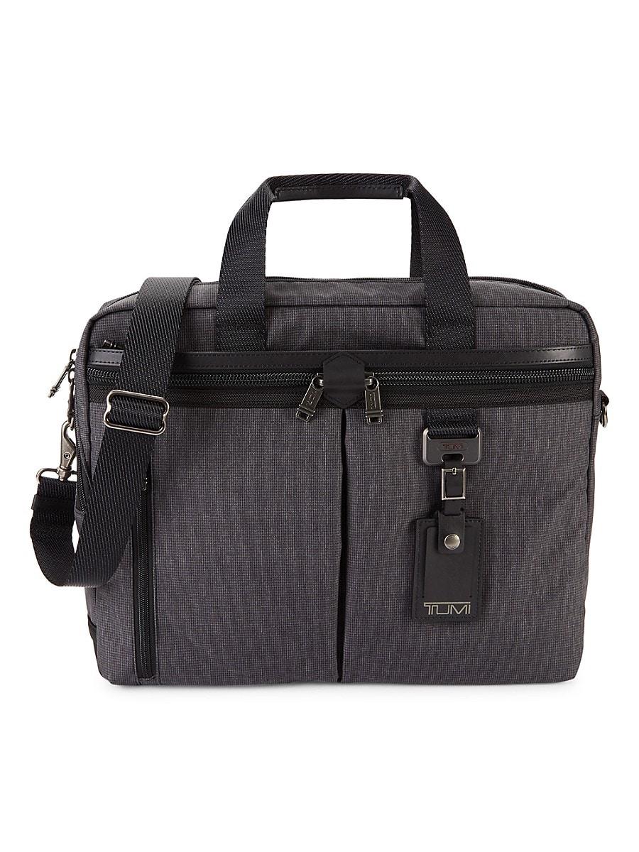 Tumi Medium Densmore Topzip Briefcase in Gray Lyst