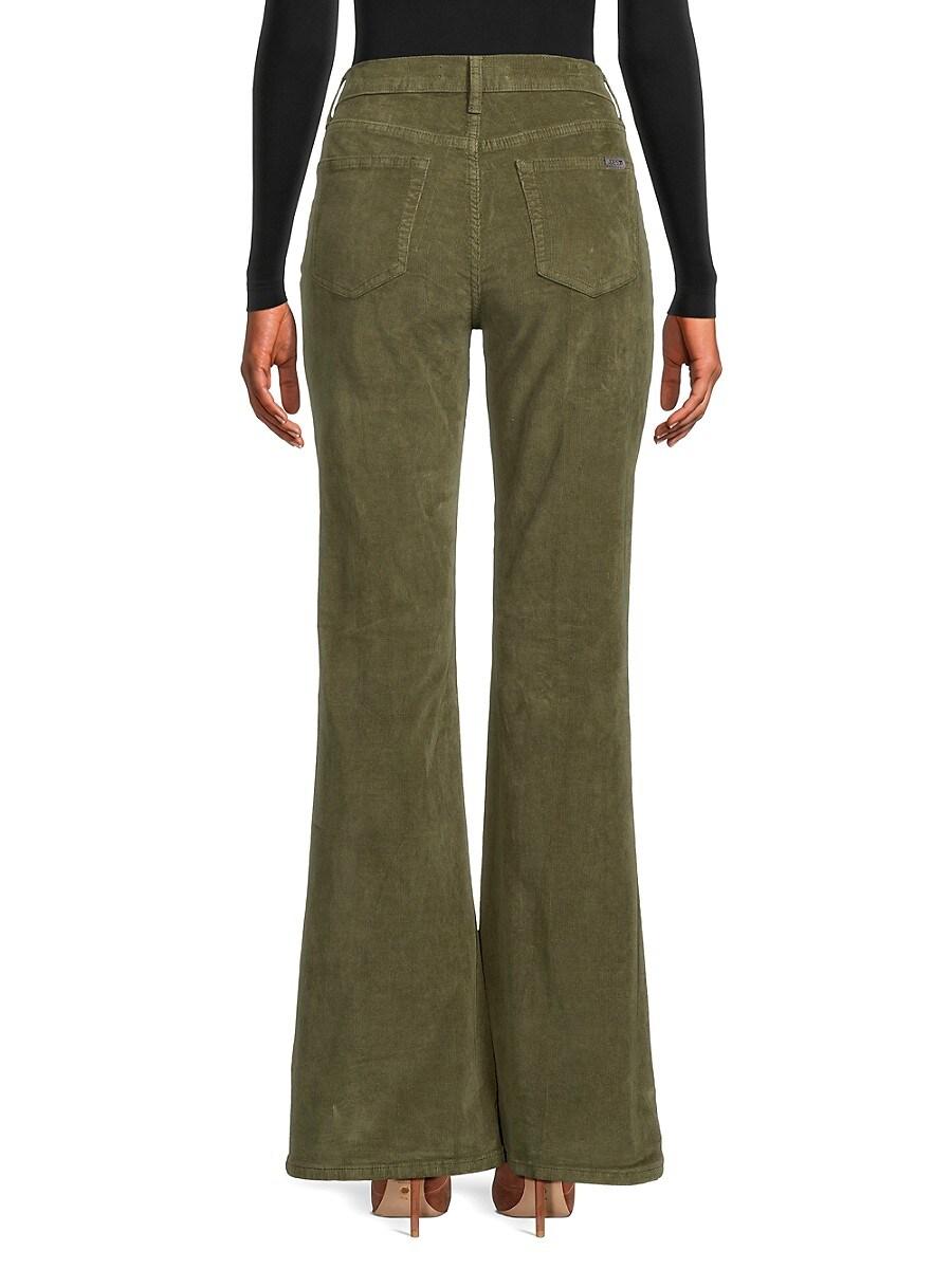 High waisted corduroy clearance flares