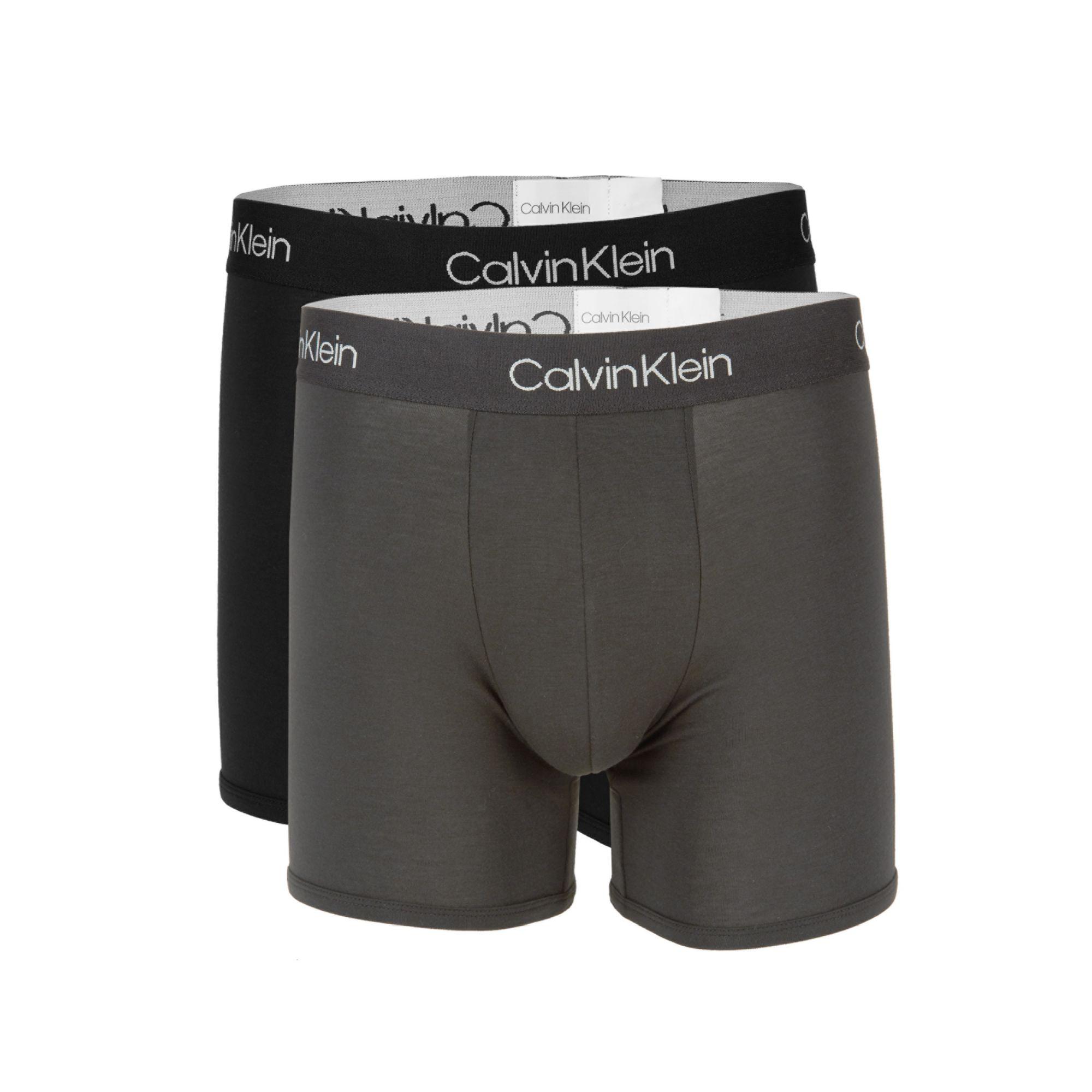 Calvin Klein Cotton 2-pack Logo Boxer Briefs in Black for ...