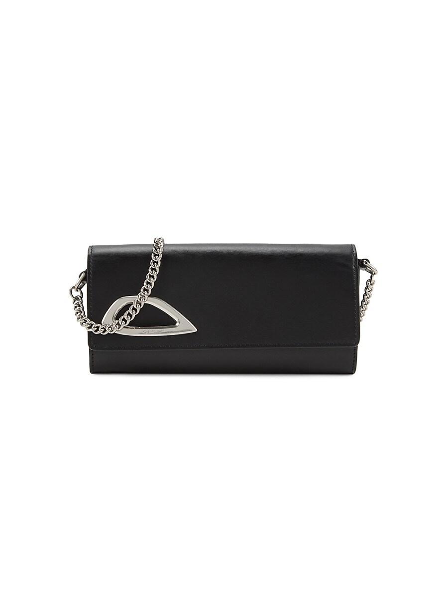 ショルダーバッグ・ポシェット Clam Hobo Bag - Off White - Leather - Black Off-White - □新品同様□ Off-White オフホワイト レザー
