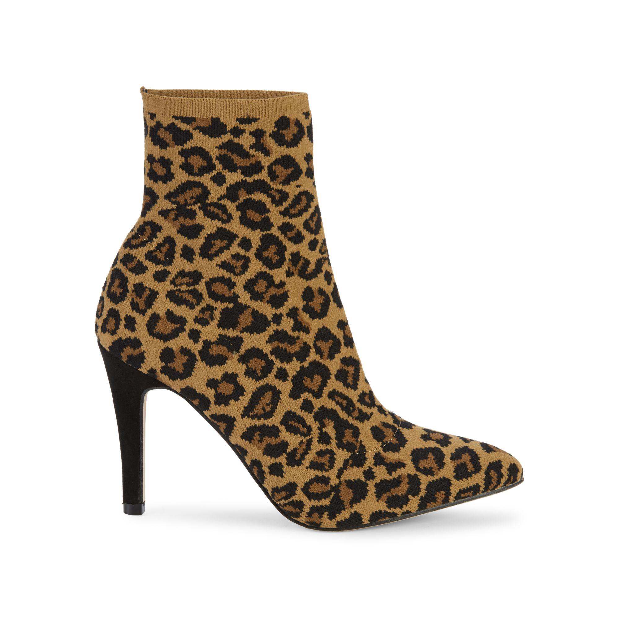 macy's leopard print booties