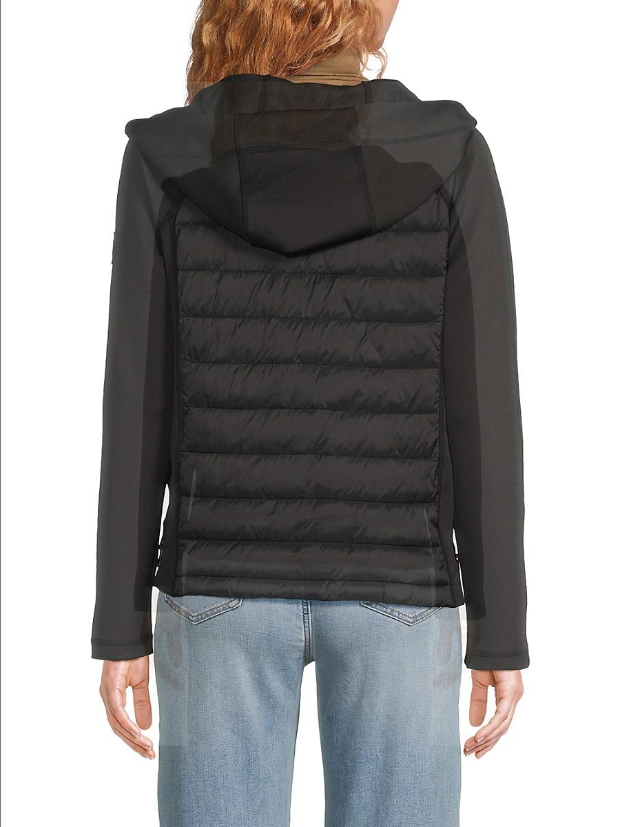 Packable Coat Dkny Faux Fur Trim Stretch Puffer Jacket DKNY