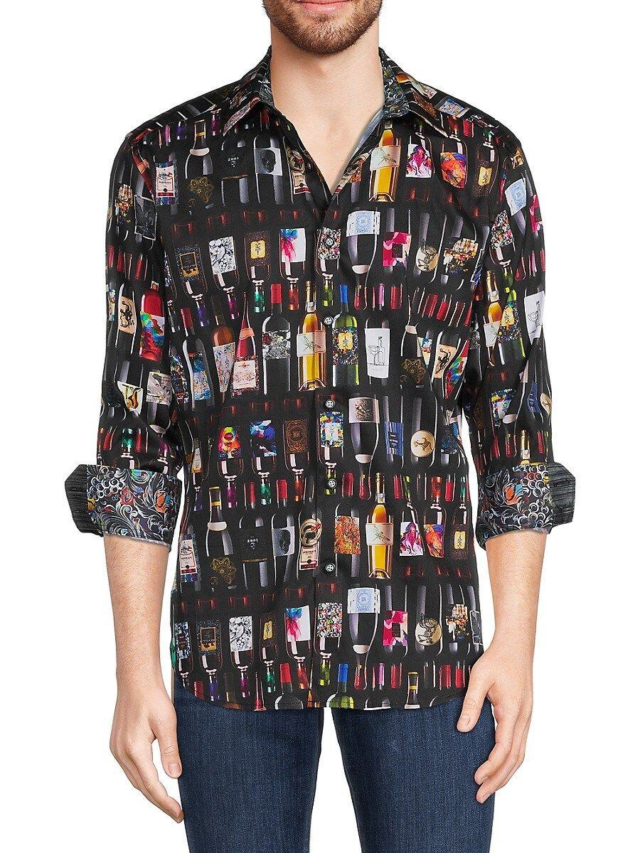 robert graham guitar shirt