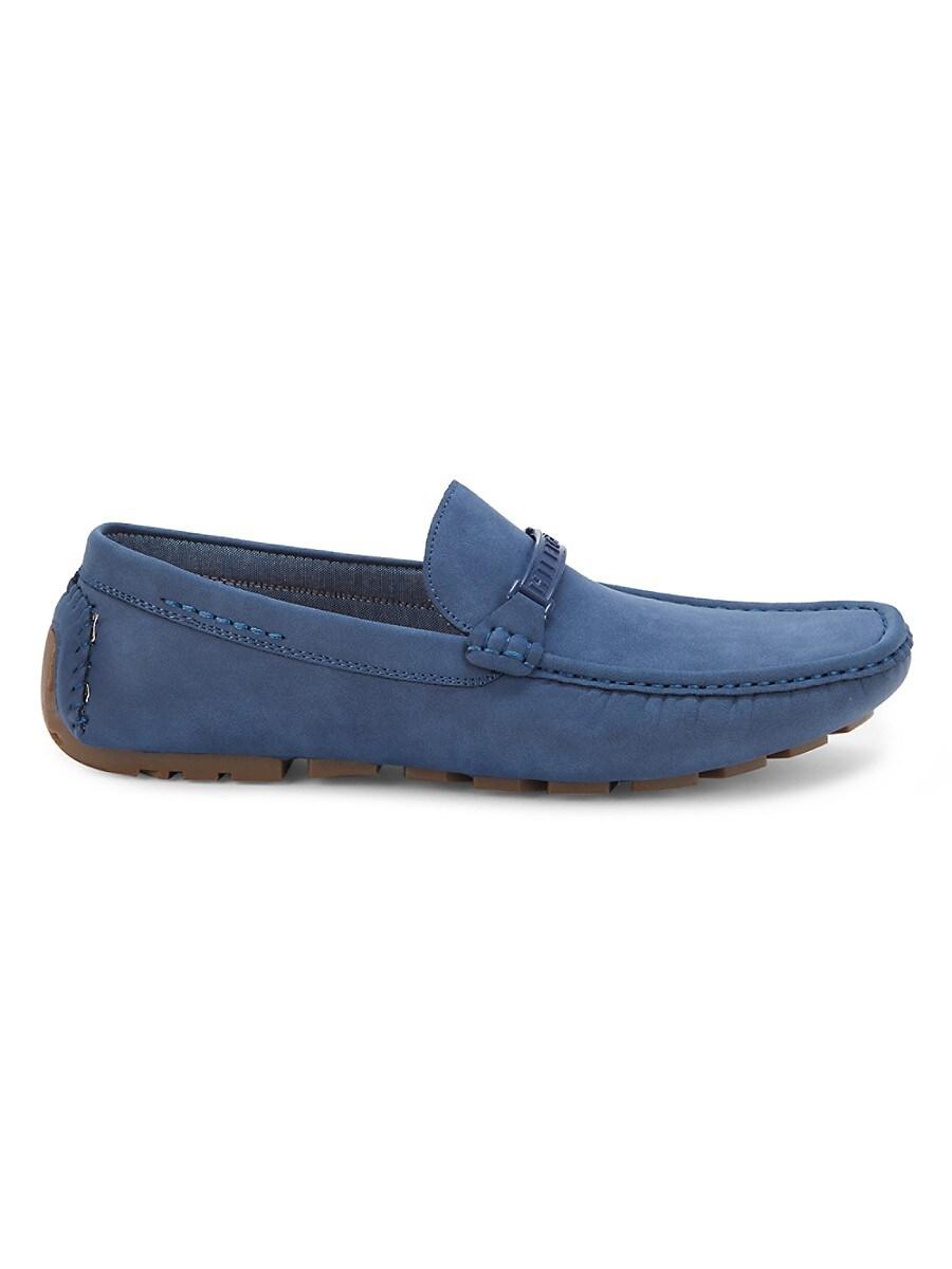 Tommy Hilfiger Mancer Leather Driving Loafers in Blue for Men | Lyst