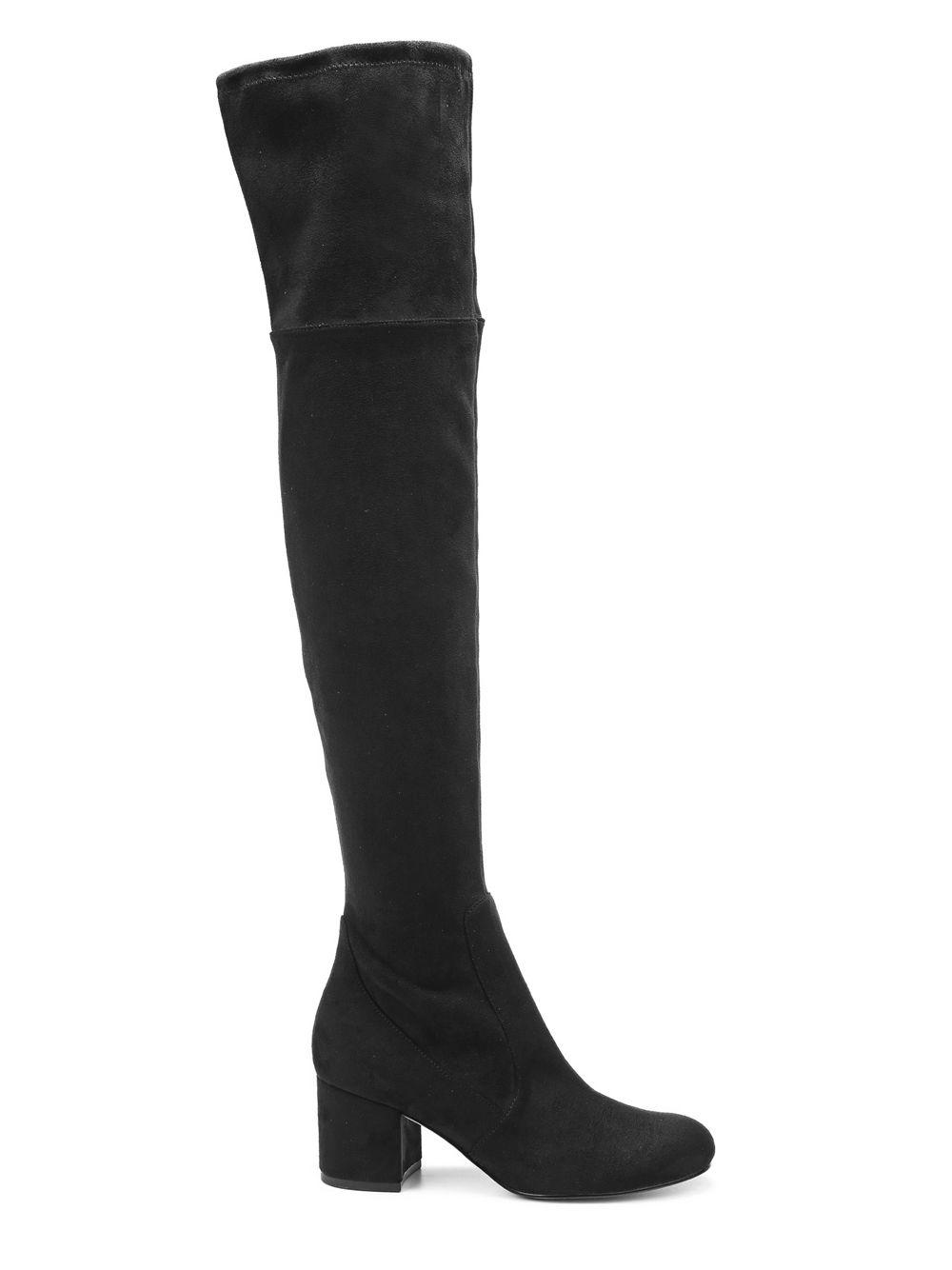Sam Edelman Synthetic Varona Suede Knee-high Boots in Black - Lyst