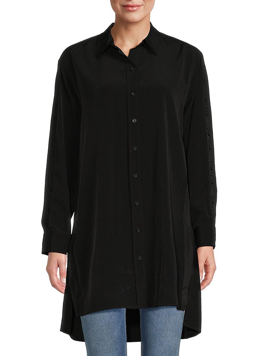 High low hotsell button down shirt