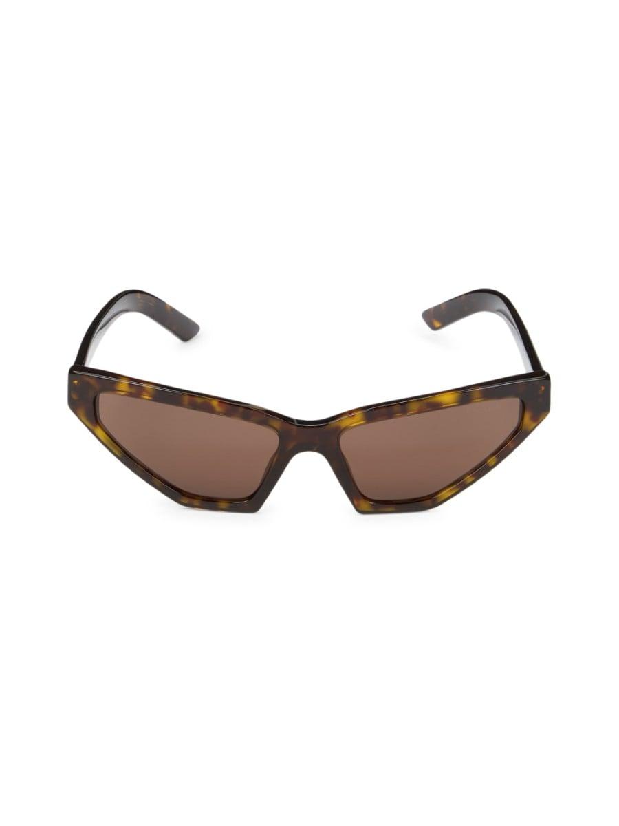 Prada Women's Faux Tortoiseshell 57mm Cat Eye Sunglasses - Havana in Brown  - Lyst