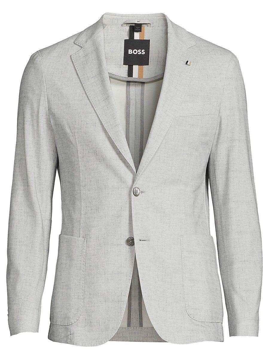 BOSS by HUGO BOSS C-hanry Slim Fit Crosshatch Sportcoat in Gray for Men |  Lyst