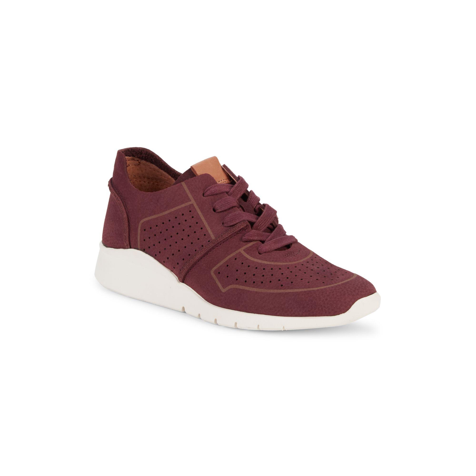 womens black leather runners