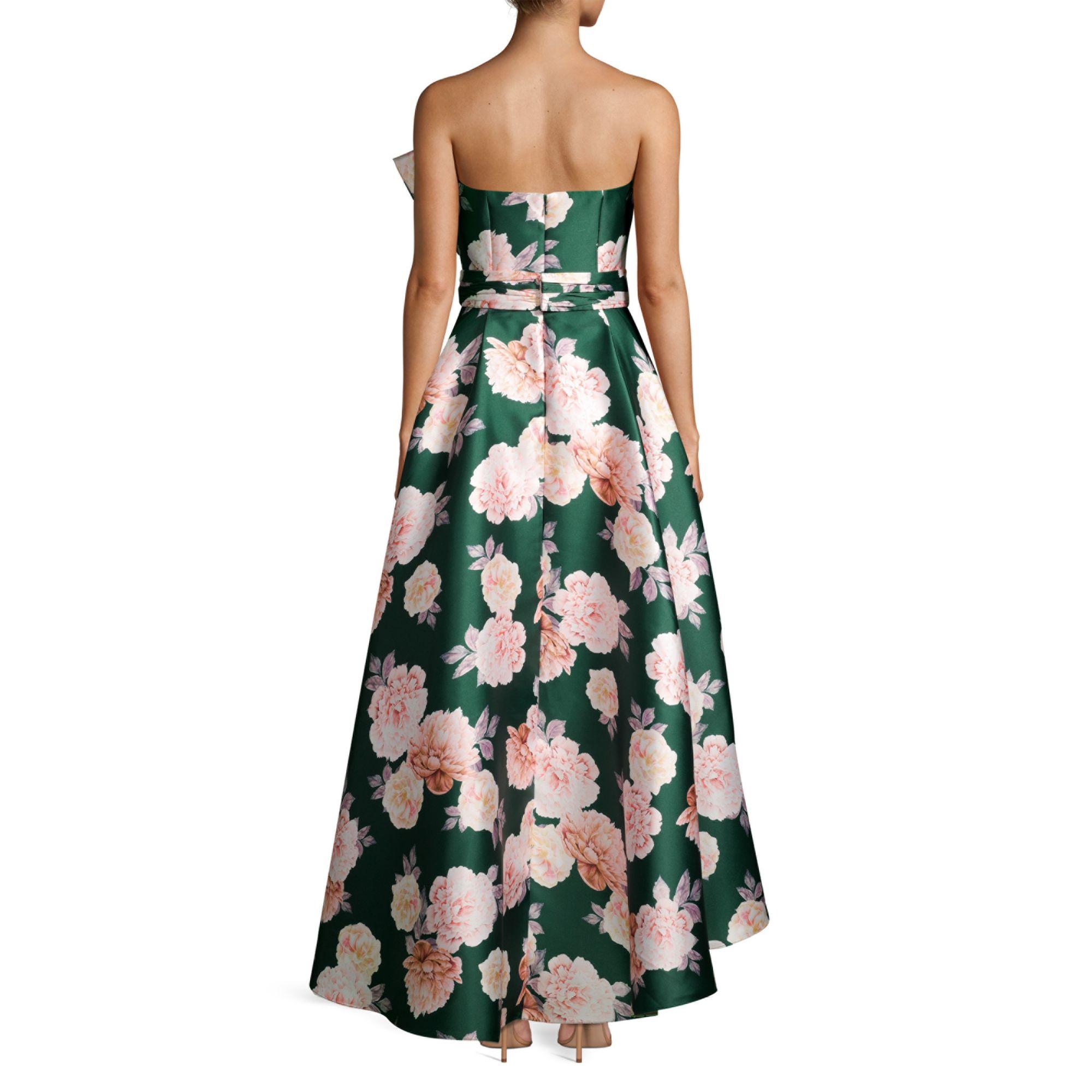 Sachin u0026 Babi Mia Floral High-low A-line Dress in Green | Lyst