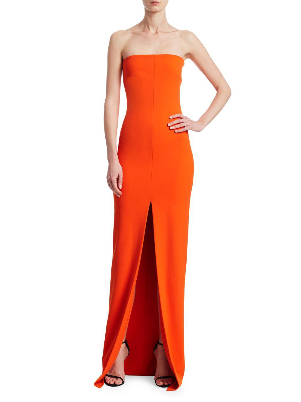 solace london bysha strapless gown