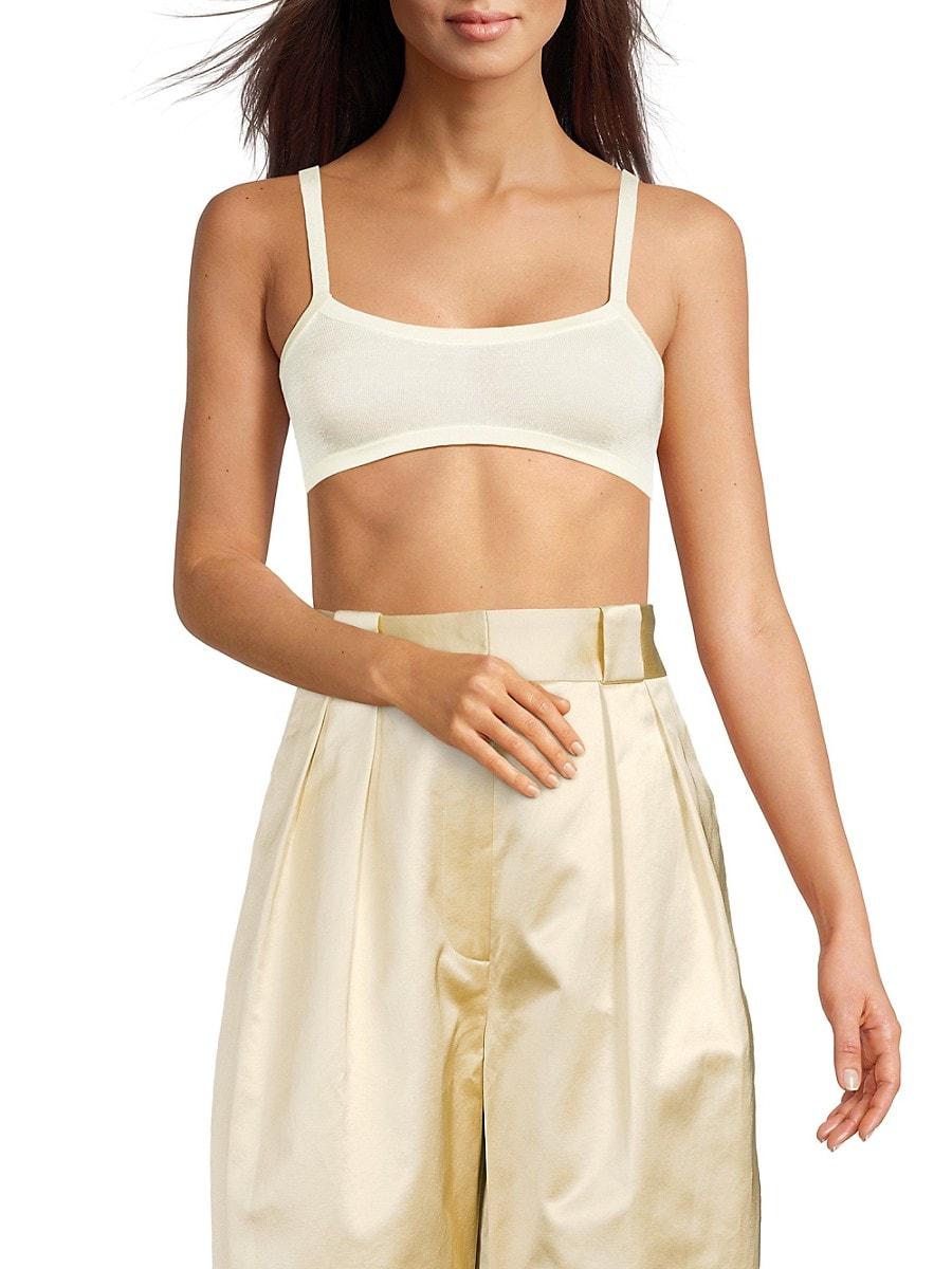 ブラジャー KHAITE Bras and tops KHAITE | Tops | Khaite Womens Indira Check Ruched Bra Top