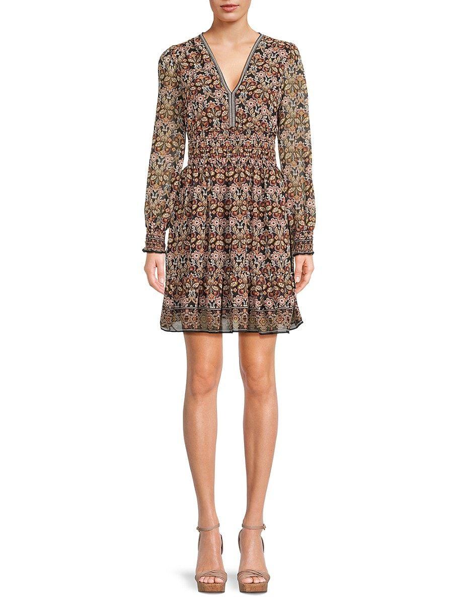 Max studio smocked best sale dress