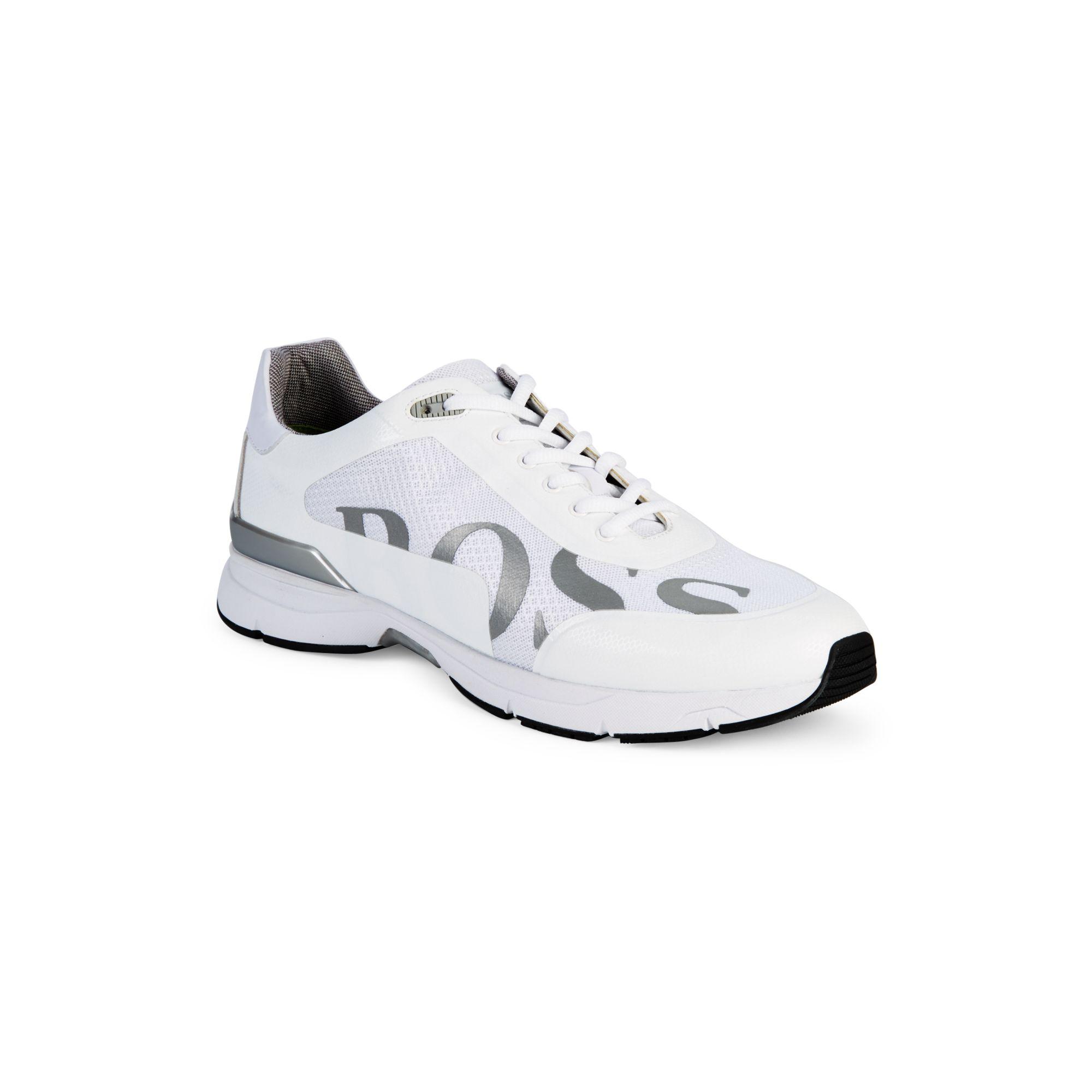 BOSS by HUGO BOSS Velocity Running Sneakers in White for Men | Lyst