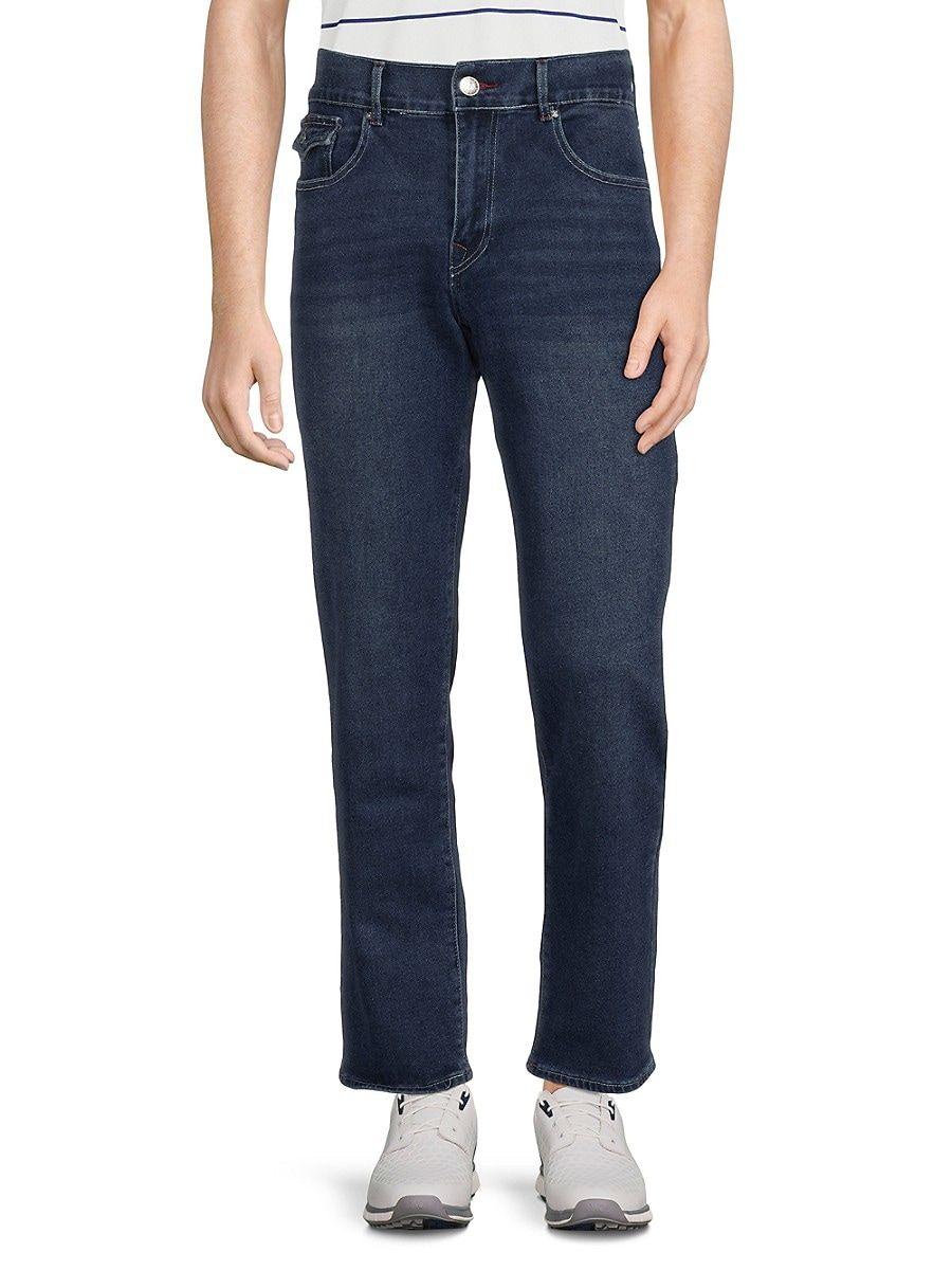 True Religion Geno Relaxed Slim Fit Mid Rise Jeans in Blue for Men | Lyst