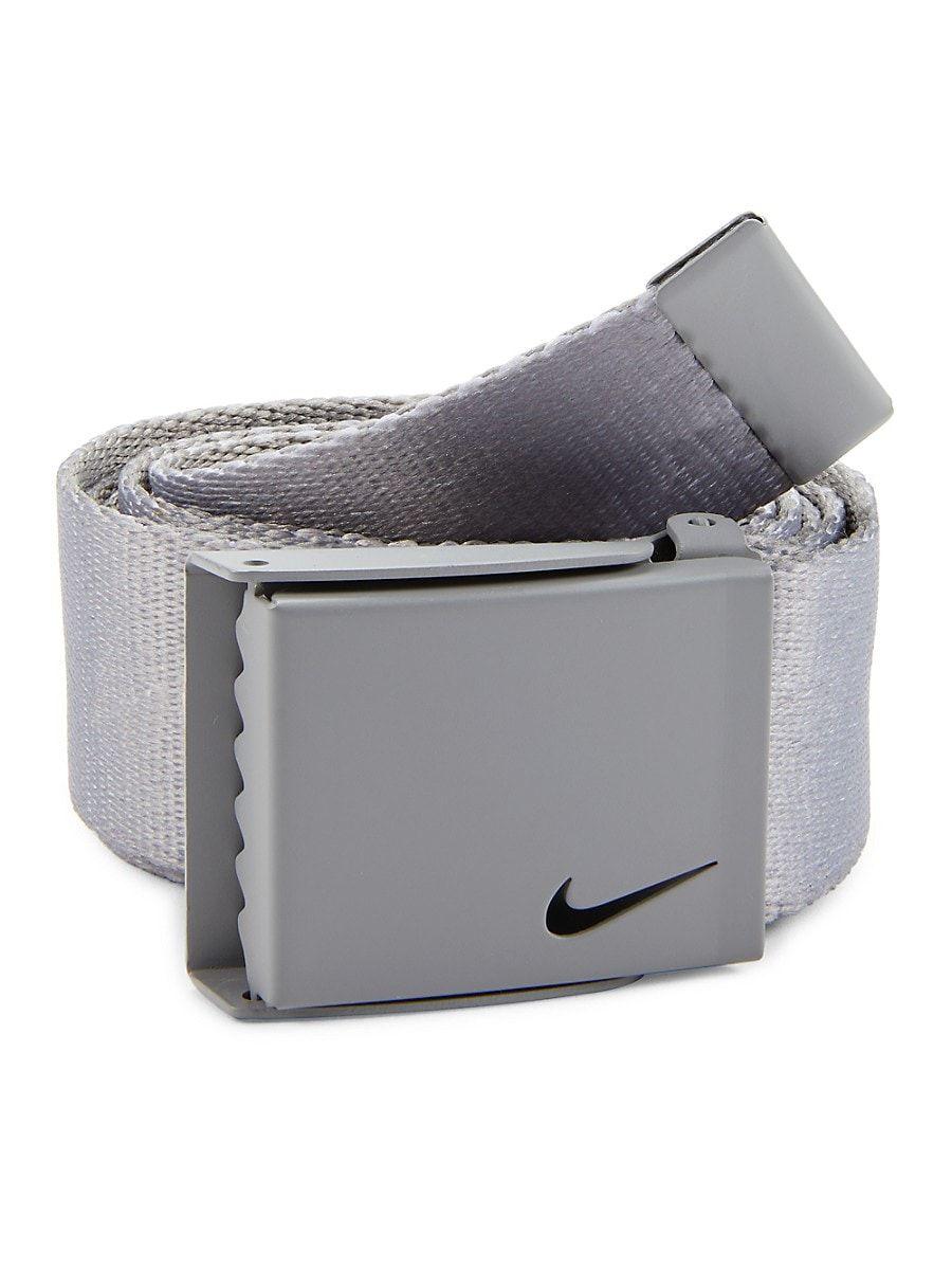 Nike Swoosh Repeat Webbing Belt in Gray for Men | Lyst
