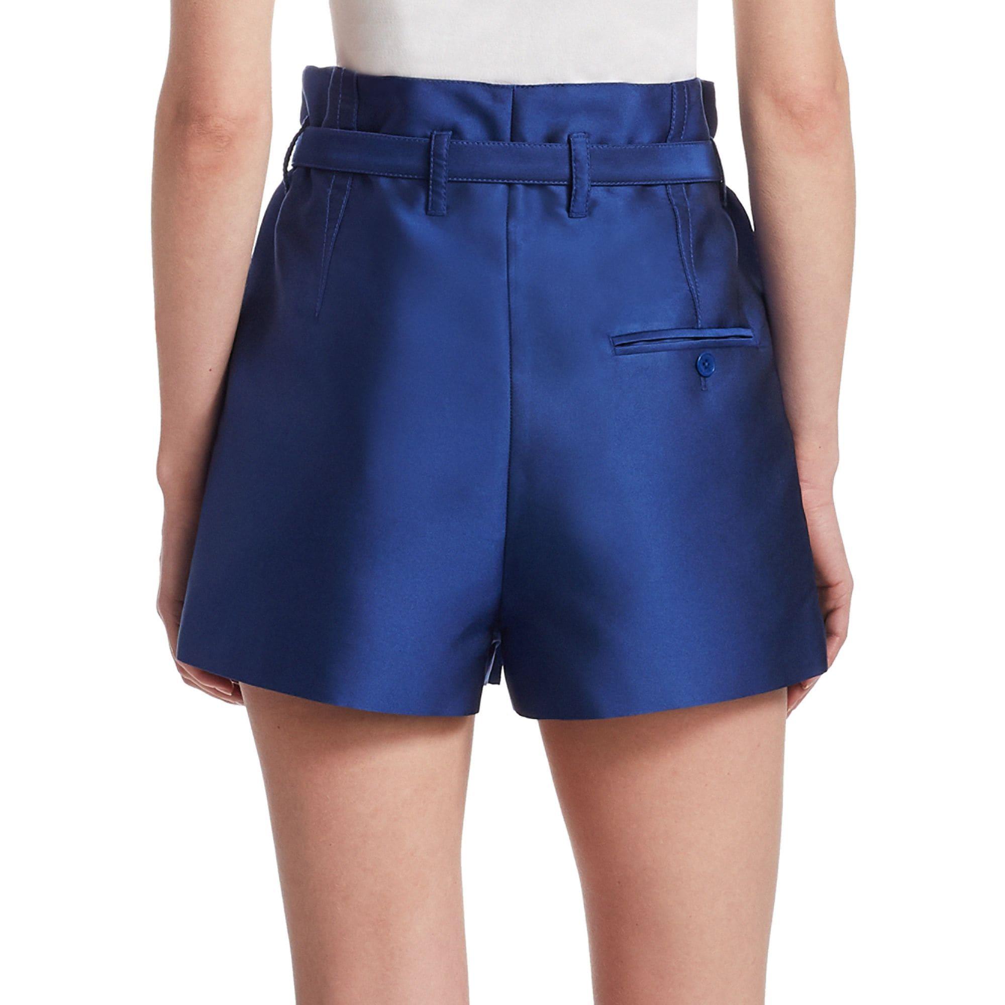 satin paper bag shorts