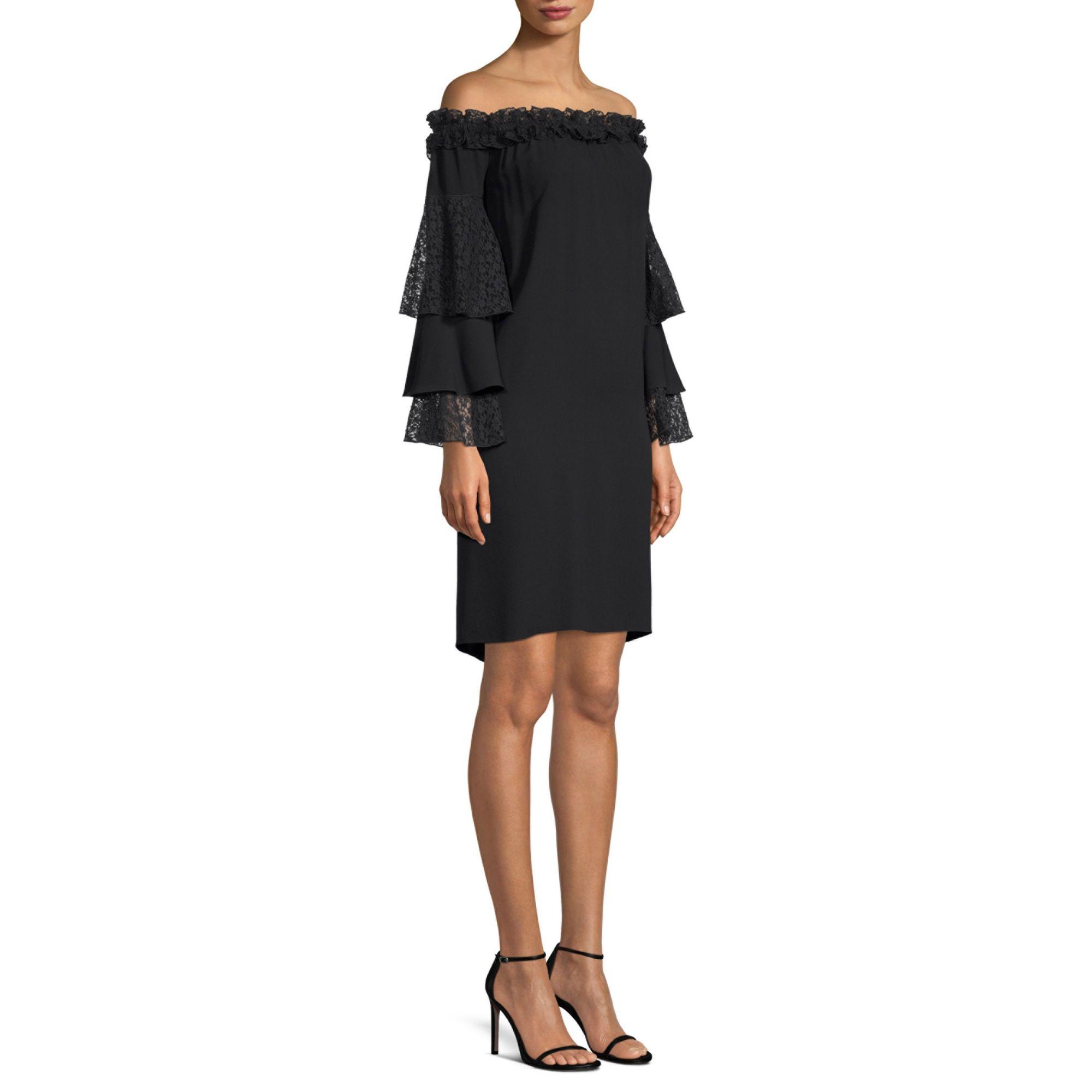 michael kors ruffle sleeve dress