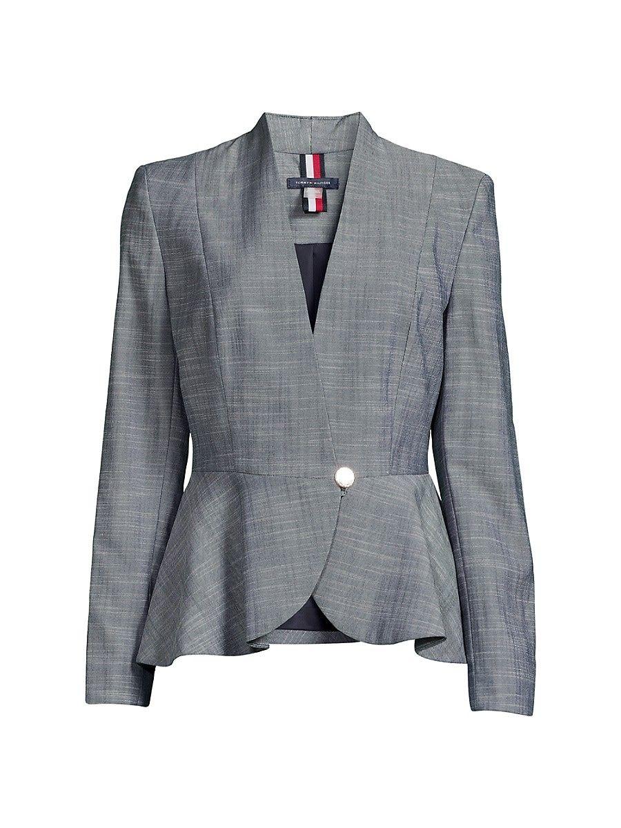 tommy hilfiger blazer blue