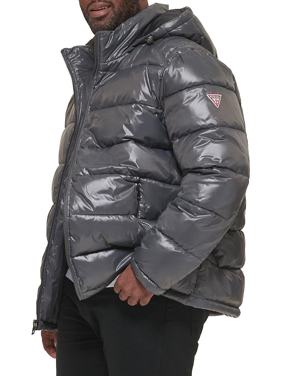 Mens guess top puffer coat