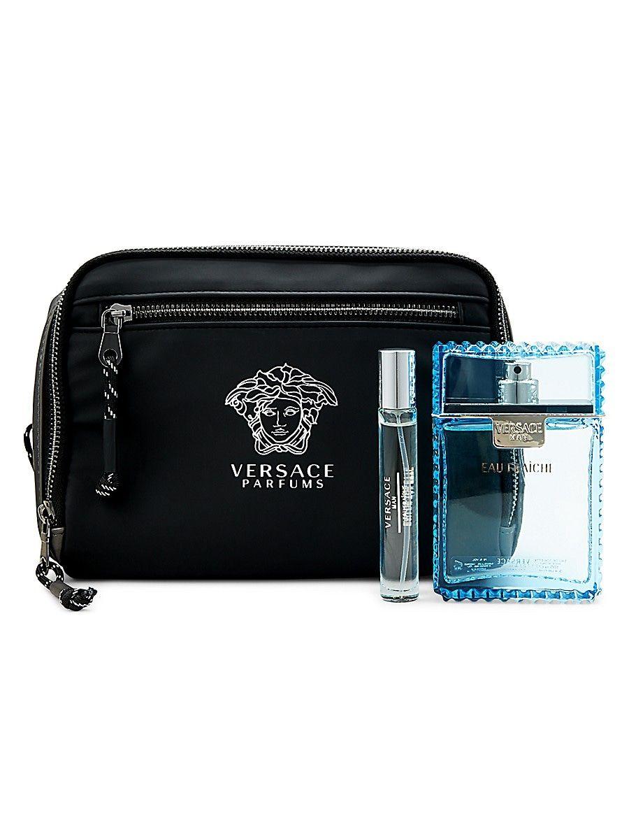 Versace 3-piece Eau Fraîche & Cosmetic Bag Set in Black for Men | Lyst