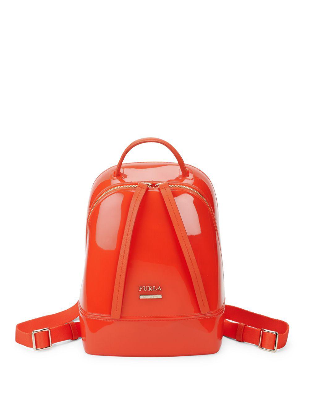 Furla Synthetic Candy Mini Backpack in Orange - Lyst