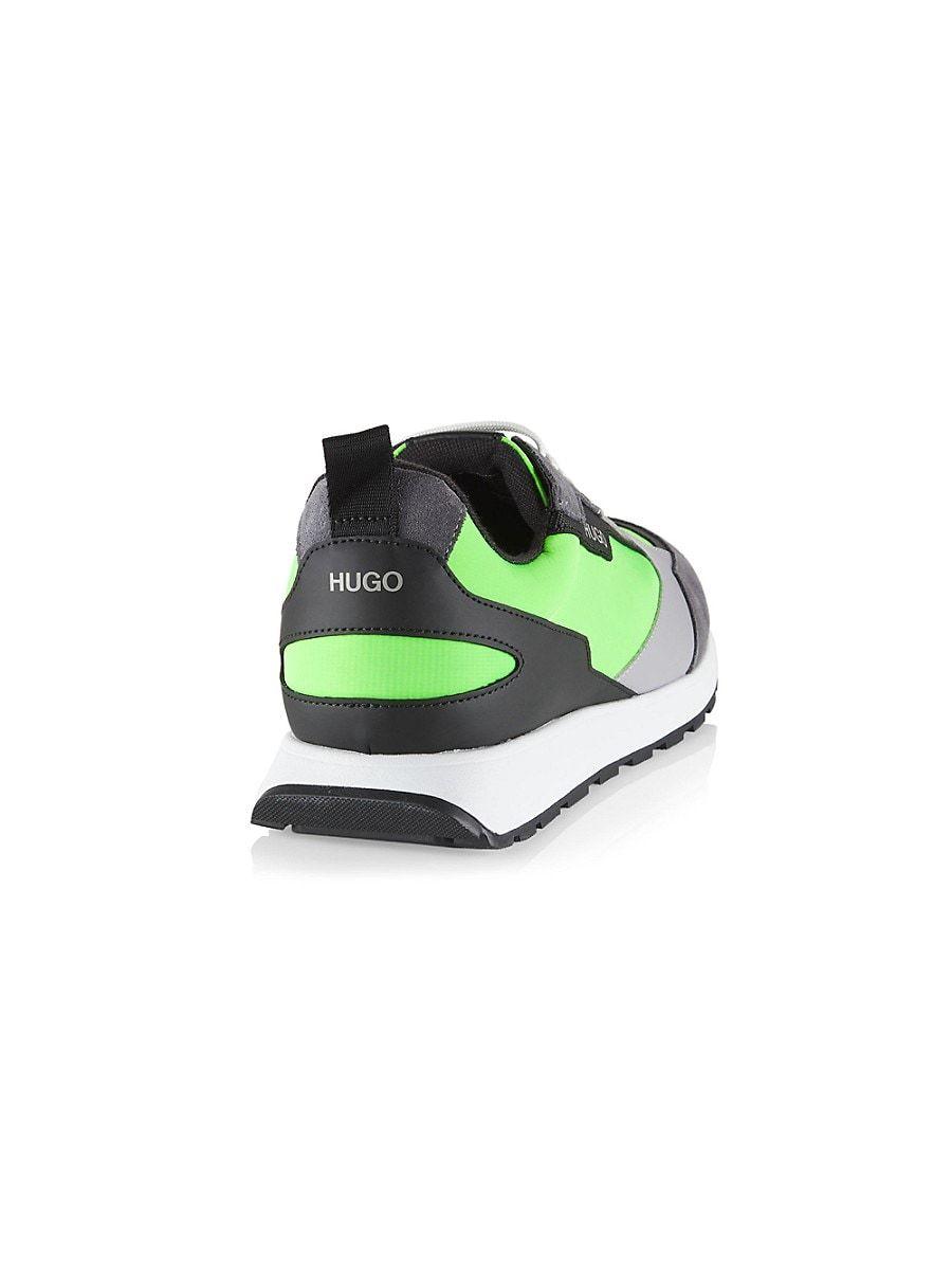 BOSS by HUGO BOSS Icelin Running Sneakers in Green for Men | Lyst