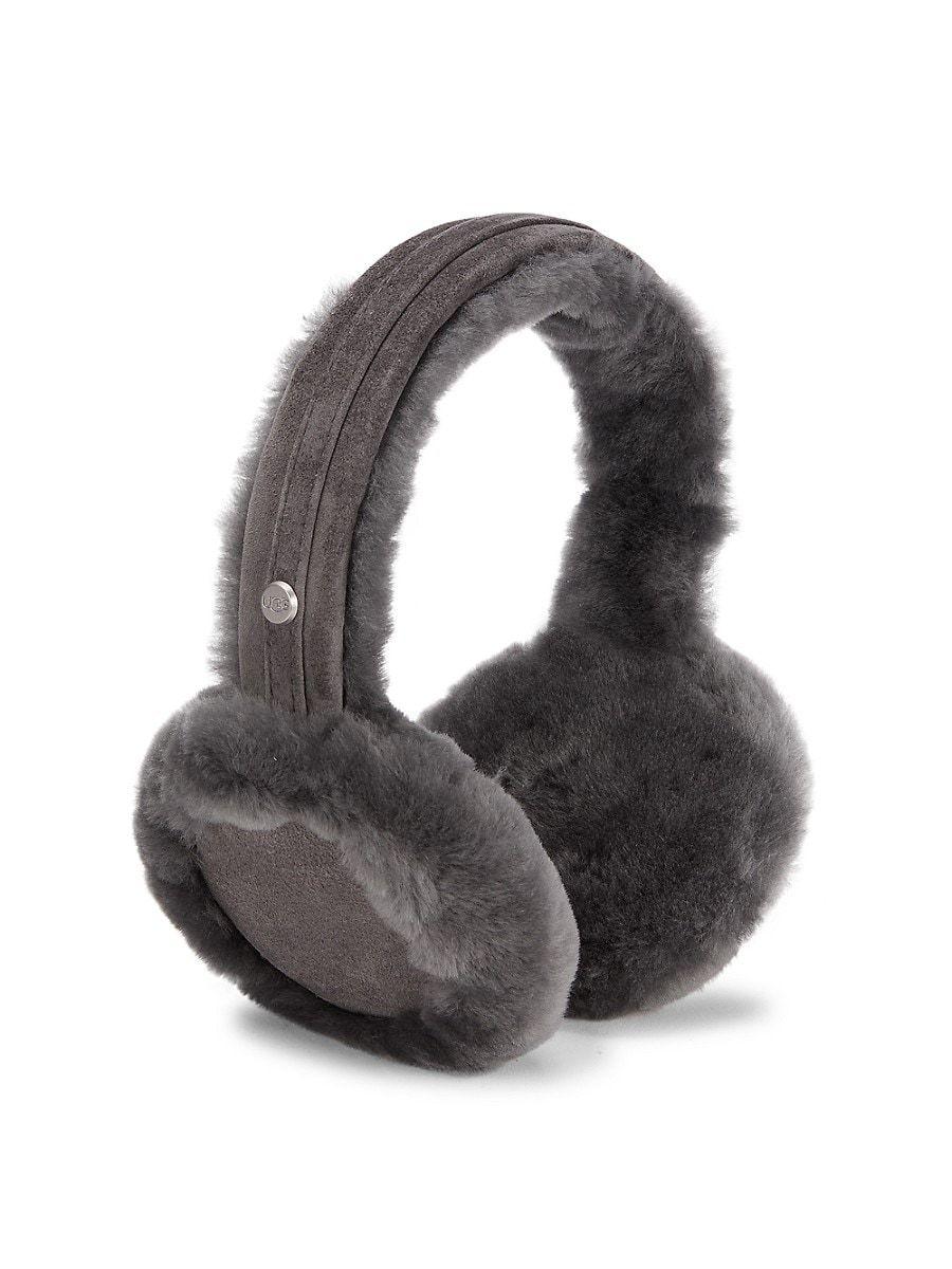 UGG Shearling Earmuffs in Black | Lyst