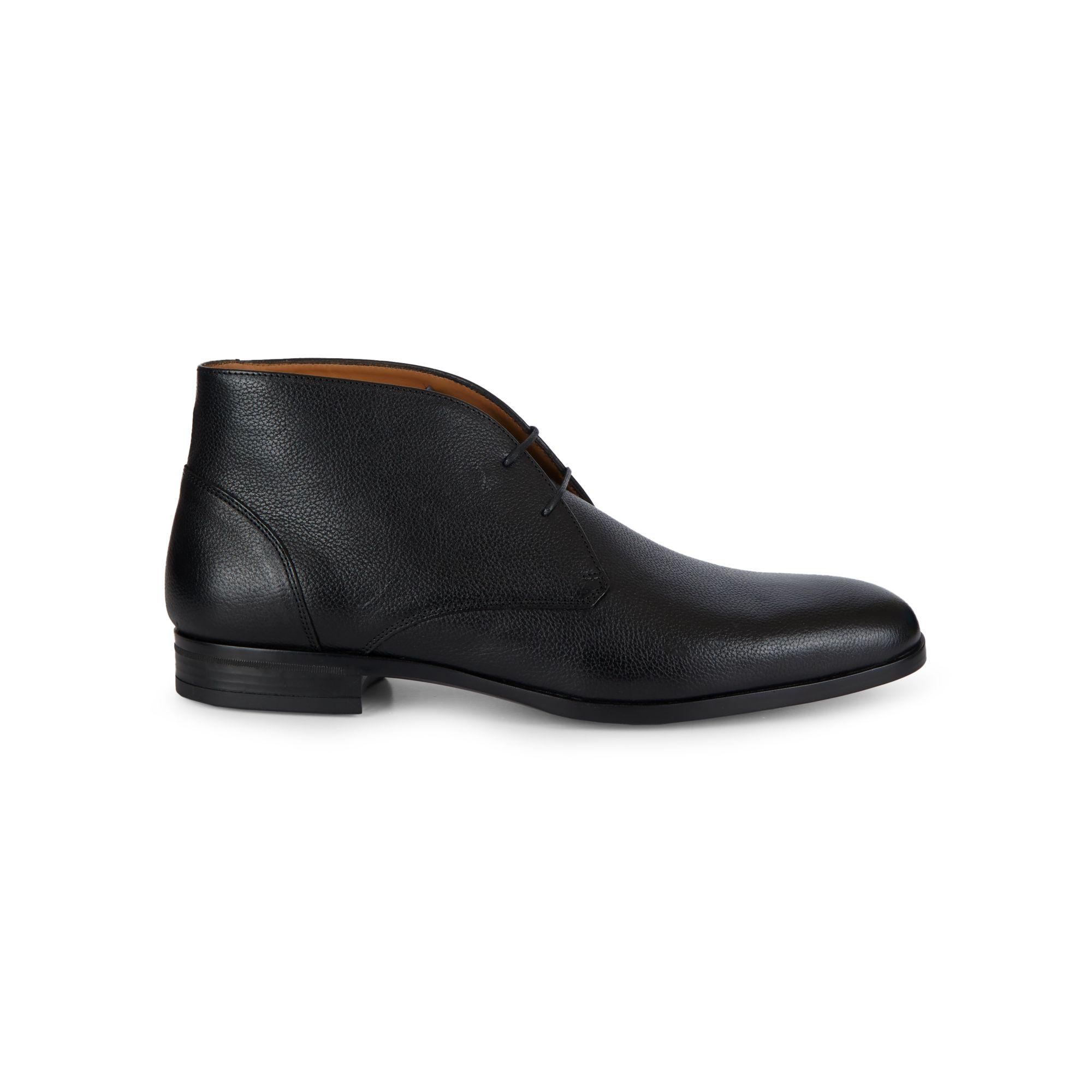BOSS by Hugo Boss Portland Leather Chukka Boots in Black for Men - Lyst