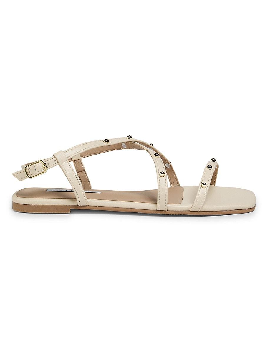 Saks Fifth Avenue Palermo Studded Strappy Sandals in Metallic Lyst