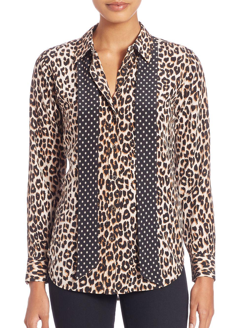 Equipment Kate Moss For Leopard-print Silk Blouse | Lyst