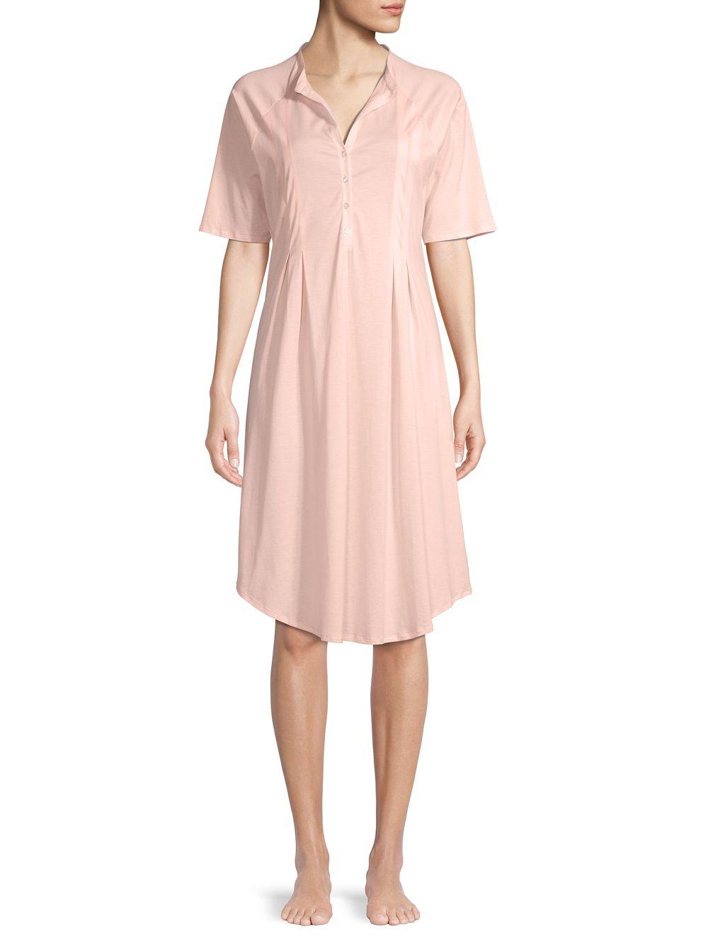 button front night gown