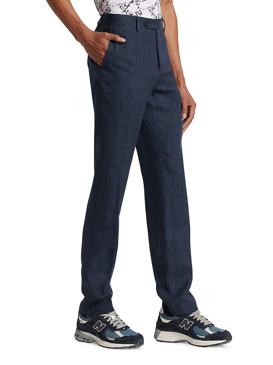 Saks Fifth Avenue Saks Fifth Avenue Tailored Linen Blend Pants in