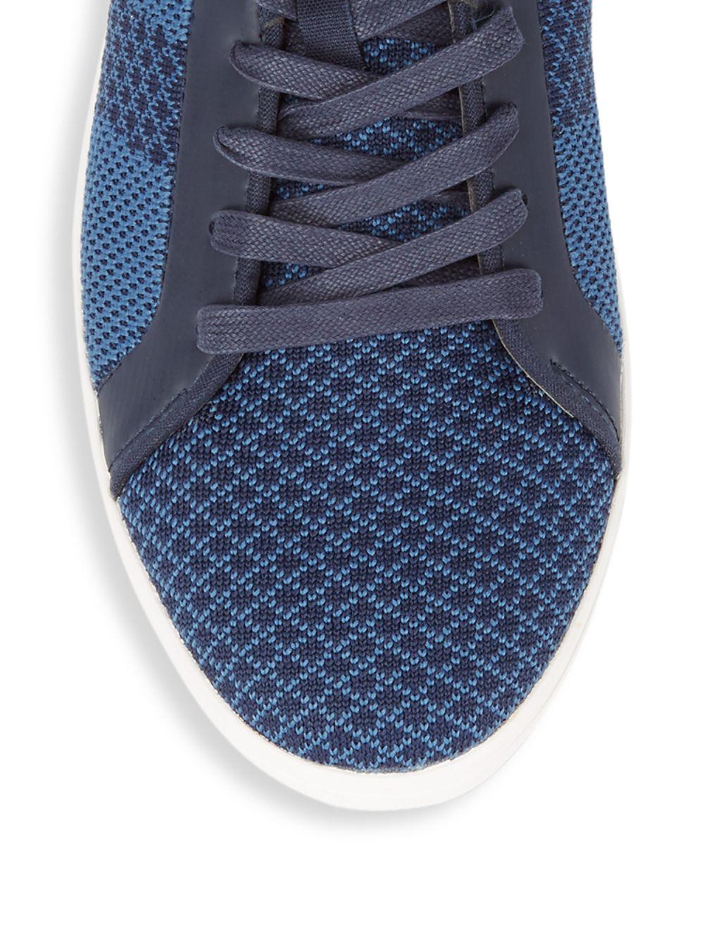 Original Penguin Owen Mens Black Textile Low Top Lace Up Sneakers Shoes