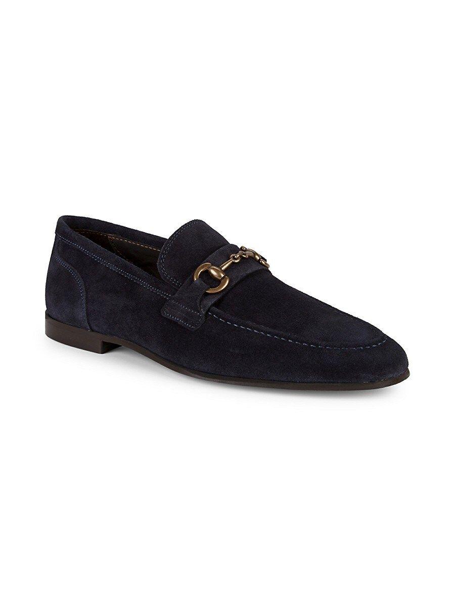 To Boot New York Suede And Leather Two-bit Loafers in Blue | Lyst
