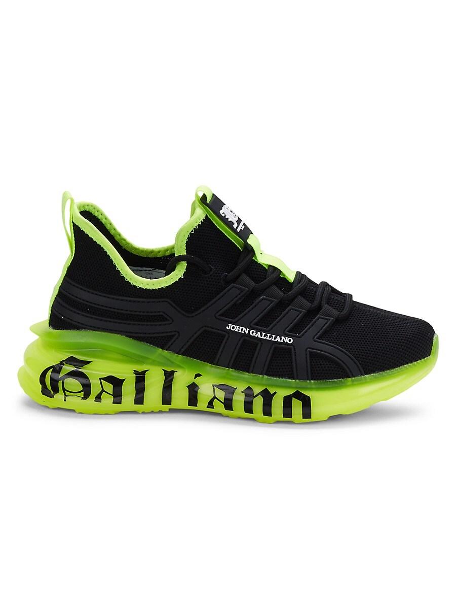 John Galliano Gazzette Slip On Sneakers in Black