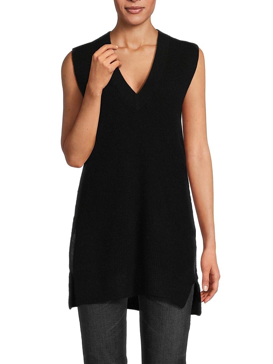 Black cashmere outlet tunic