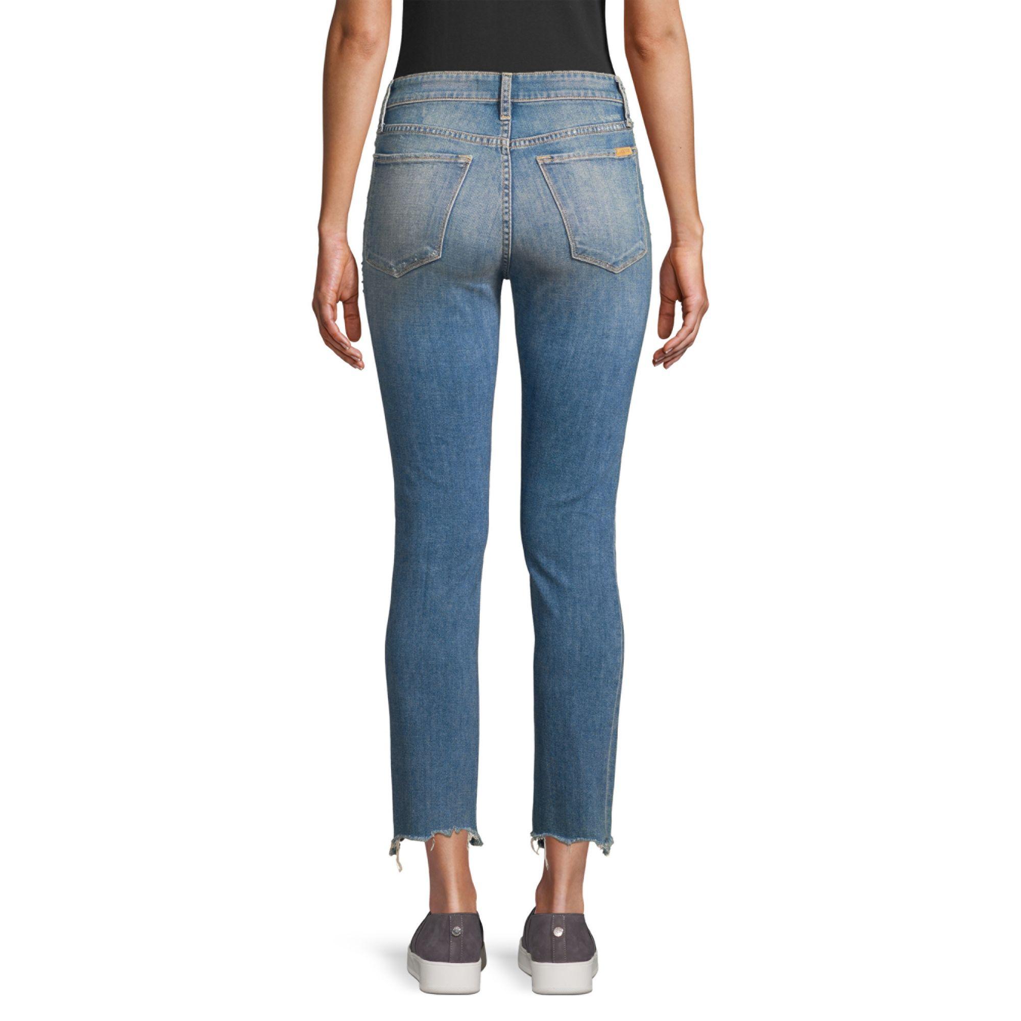 Joe's Jeans Denim Milla Midrise Slimfit Straightleg Distressed Ankle