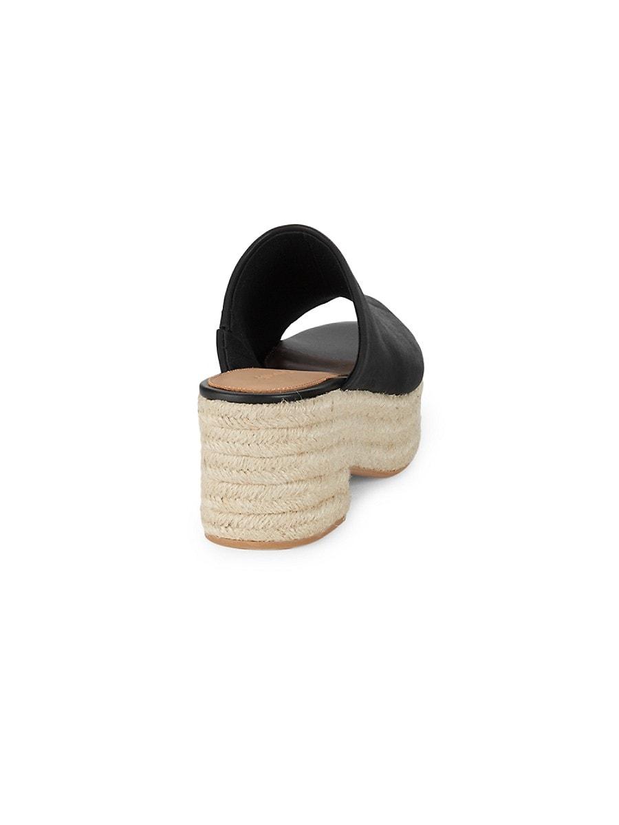 platform espadrille slides