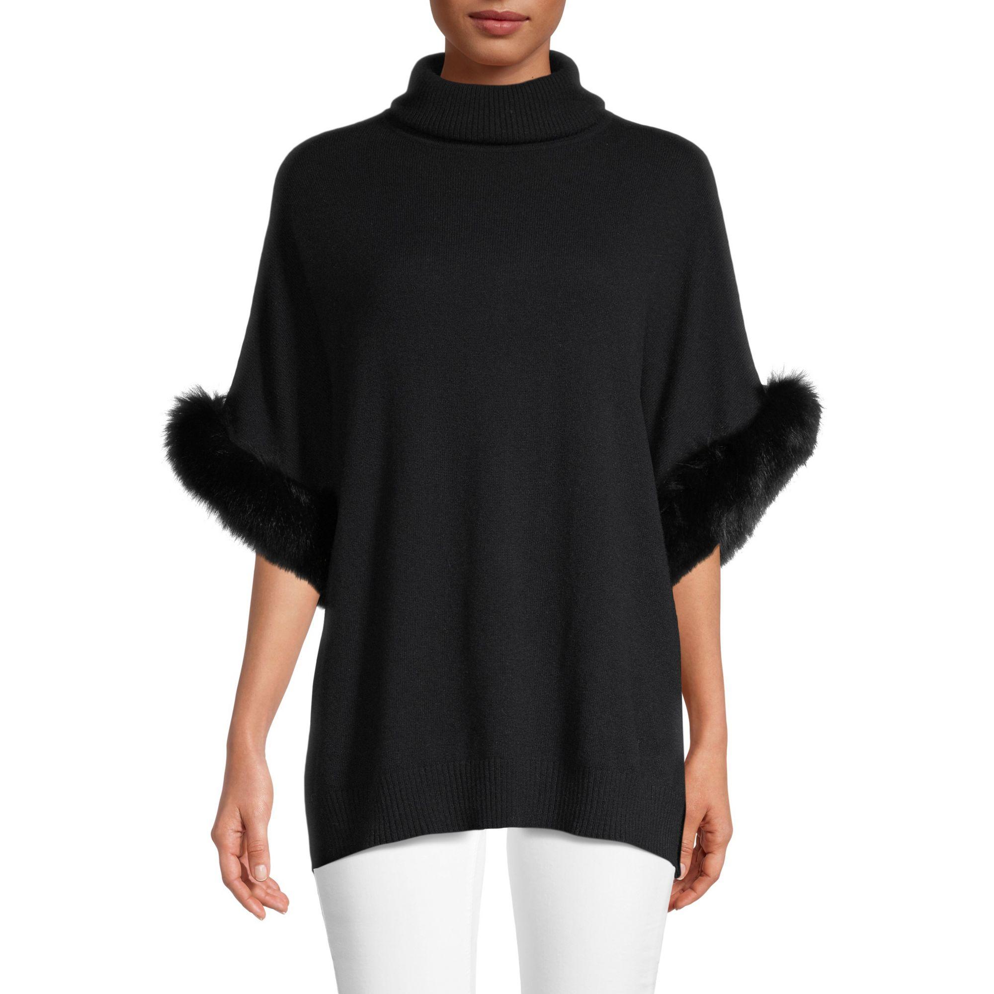 fur turtleneck