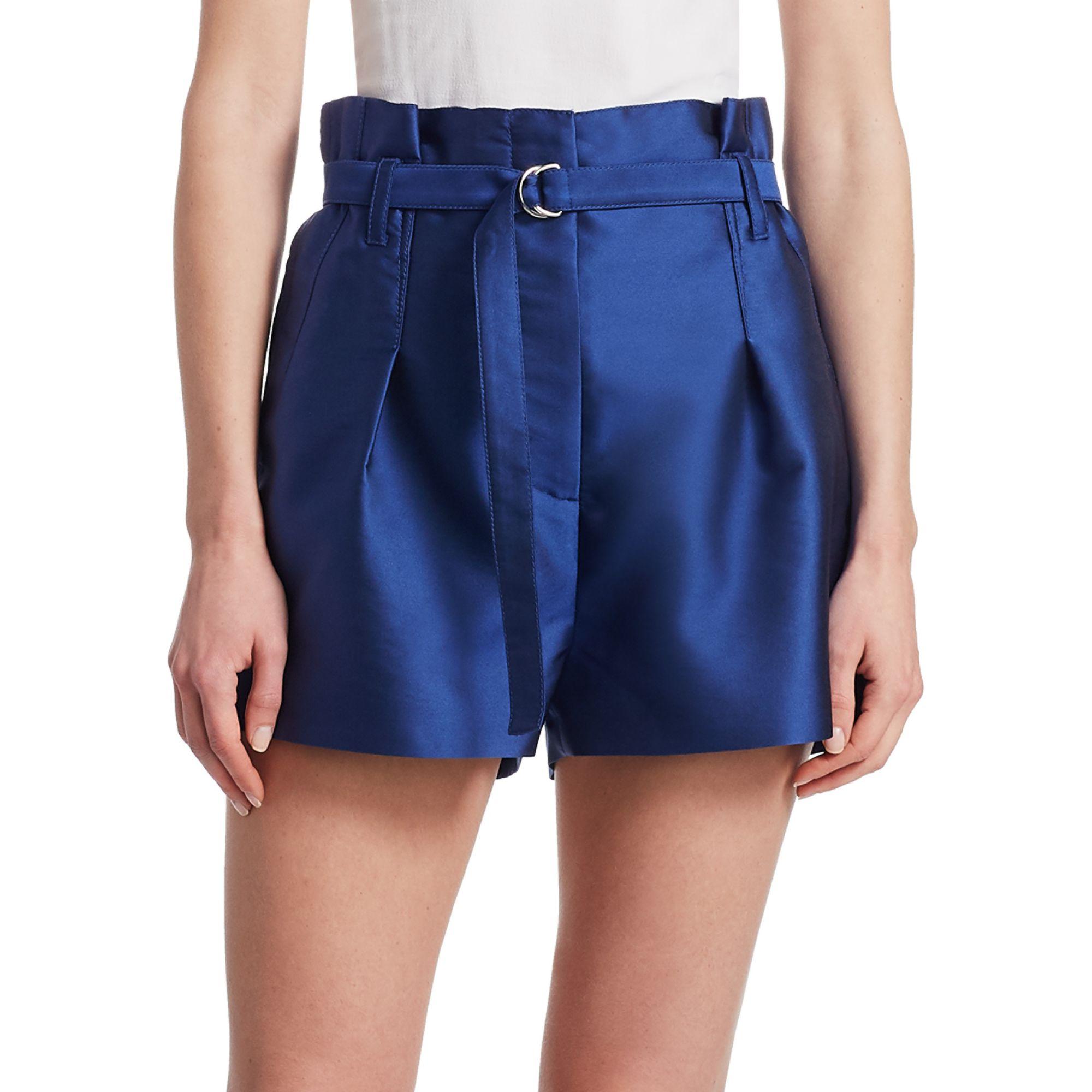 satin paper bag shorts